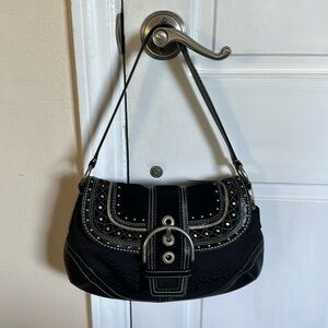 Coach signature shoulder bag, black